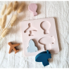 Siliconen Puzzel figuurtjes - Vliegtuig