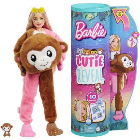Barbie Cutie Reveal Jungle Monkey