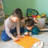 Knikker spel plank oranje