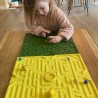 Knikker spel plank geel  25 x 35