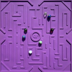 knikker spel plank paars