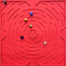 Knikker spel plank rood