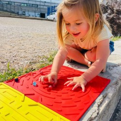Knikker spel plank rood