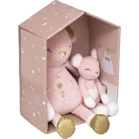 mama en Baby Muis Pluchen Doos