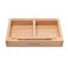 Montessori 2-delige zandbak met flashcardhouder