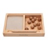Montessori 2-delige zandbak met flashcardhouder