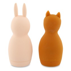 Badspeelgoed Squeezy Dieren - Mrs. Rabbit & Mr. Fox