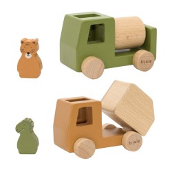 Trixie Houten Dieren Vrachtwagens, 4dlg