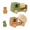 Trixie Houten Dieren Vrachtwagens, 4dlg